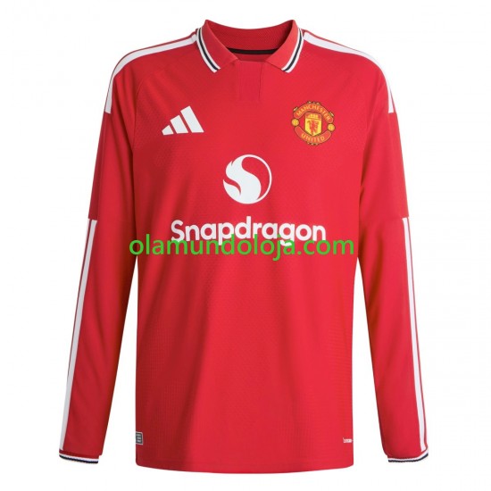 Camisola Manchester United Homem Equipamento Primeiro 2026-2027 Manga Comprida